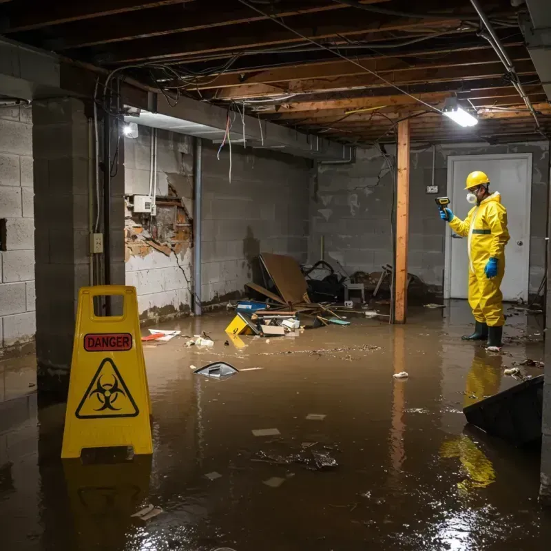 Flooded Basement Electrical Hazard in Tipp City, OH Property